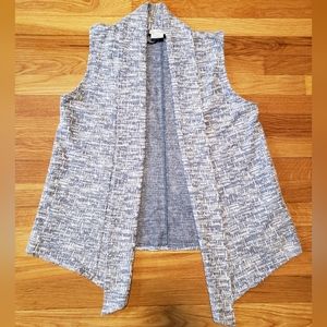 Van Heusen Medium Blue and White Open Vest